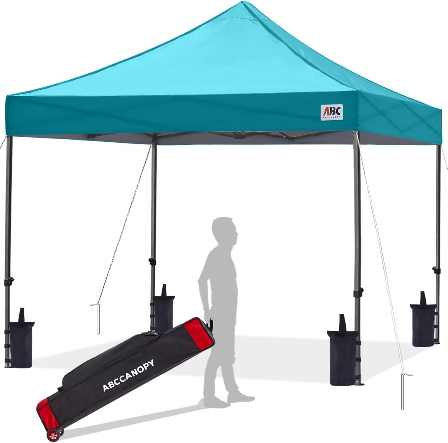 ABCCANOPY Patio Pop Up Canopy Tent 10x10 Commercial-Series (Black)