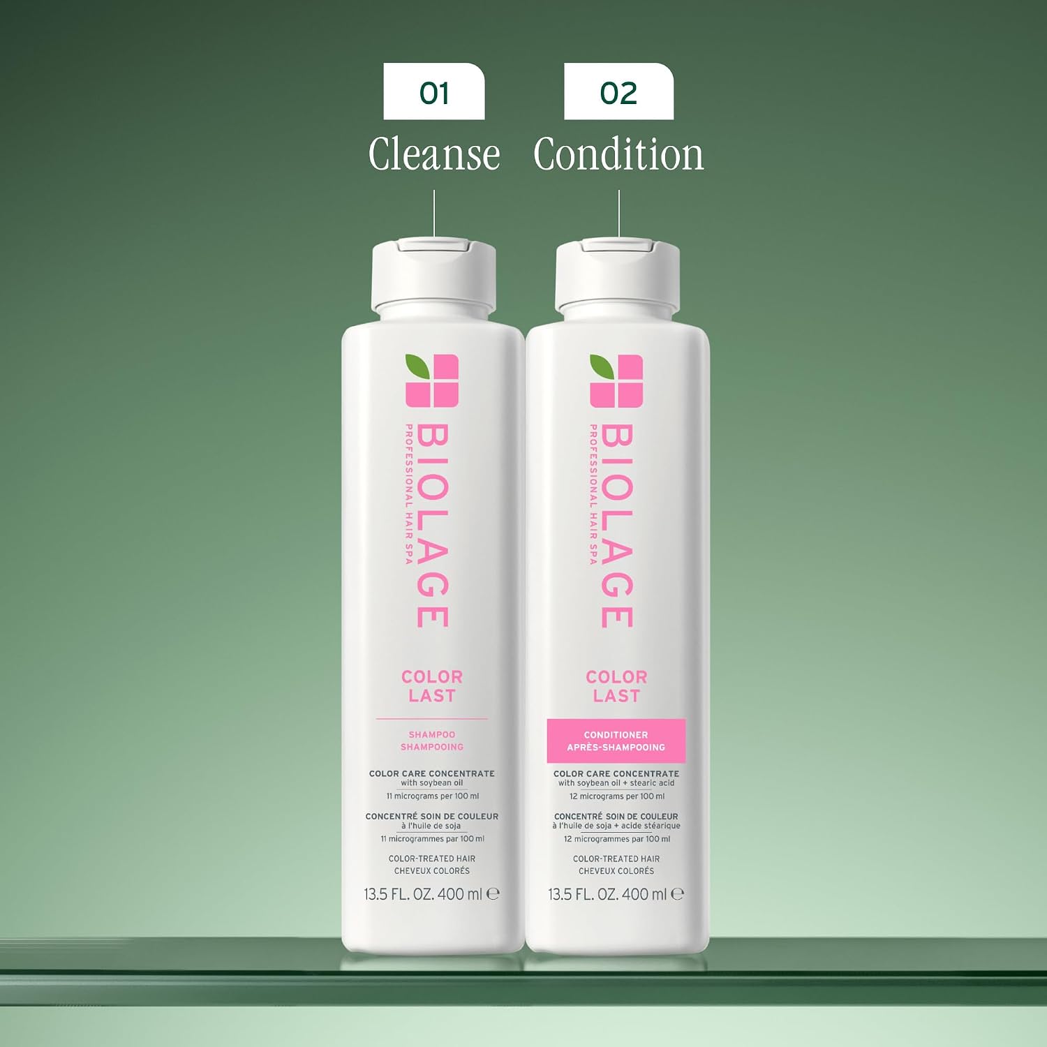 Biolage Color Last Shampoo – For Color-Treated Hair | Soybean oil, stearic acid, vegan, paraben-free, mineral oil-free, cleanses, hydrates