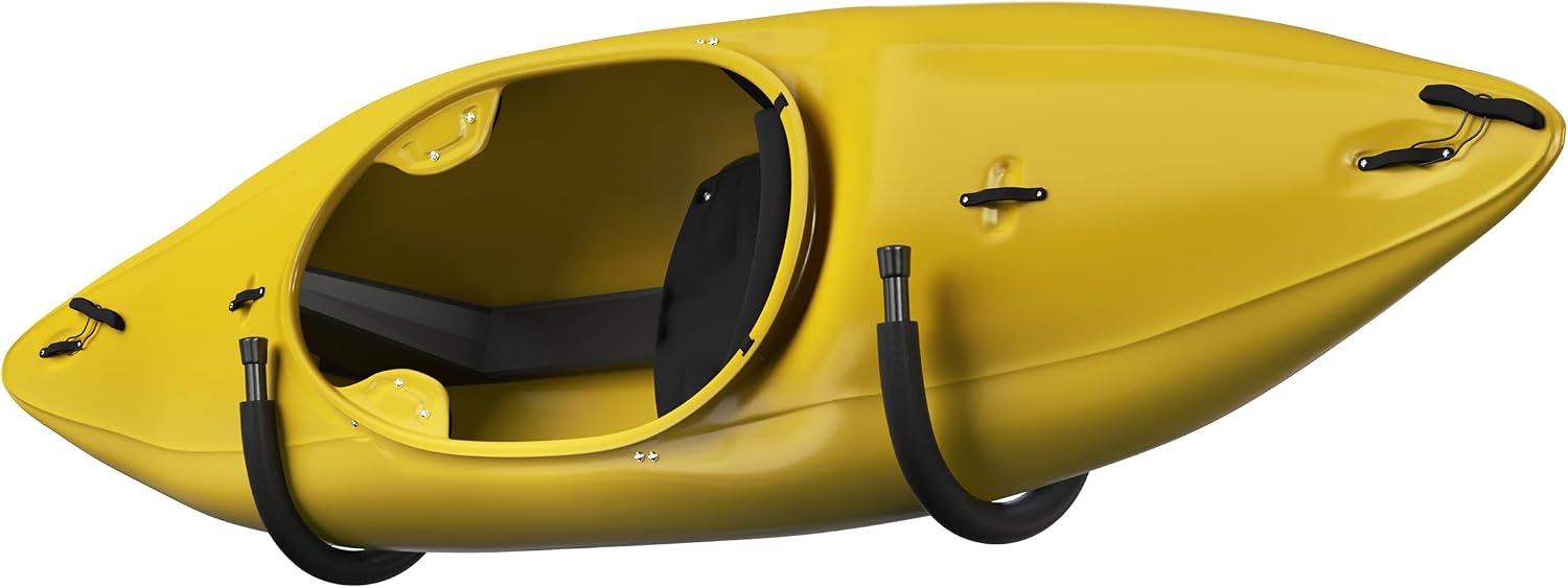2-Pack of Kayak Storage Hook Sets - Kayak Wall Mount Hangers with 100lb Capacity Per Pair for Paddleboards, Surfboards,
