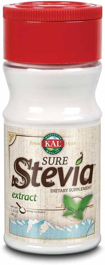 KAL Sure Stevia Extract Powder, Low Carb, Plant Based Stevia Sweetener, Great Taste, Zero Calories, Zero Sugar, Low Glycemic & Perfect for a Keto Diet, 60-Day Guarantee, Approx. 1820 Servings, 3.5oz | Zero Calorie Sweetener - Organic, Keto Friendly & Low…