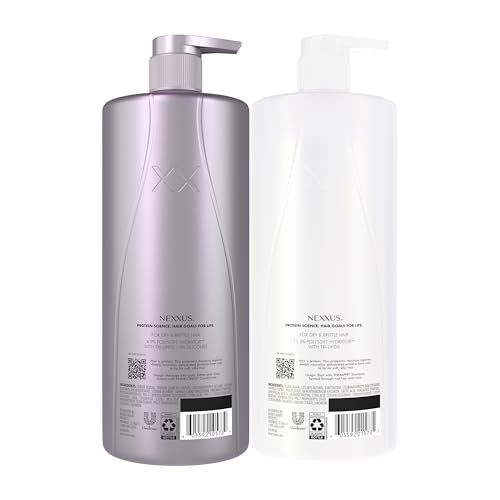 Nexxus Therappe Humectress Shampoo Conditioner 2 Count for Ultimate Moisture for Dry Hair Powered by Polysoft Hydrator Technology with Tri-lipids 33.8 fl oz