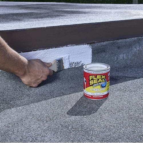 Flex Seal Liquid, Rubber Coating Sealant, Waterproof, Flexible, Breathable, and UV Resistant, Roof Repair, Basements, RV, Campers, Trailers, Marine