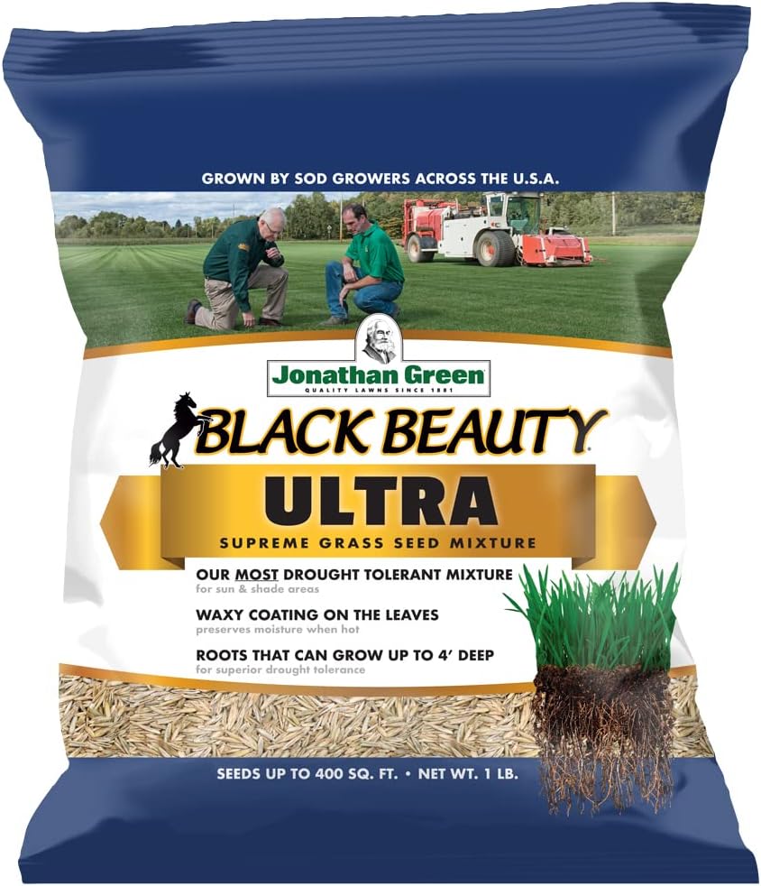 Jonathan Green (10323) Black Beauty Ultra Grass Seed - Cool Season Lawn Seed (25 lb)