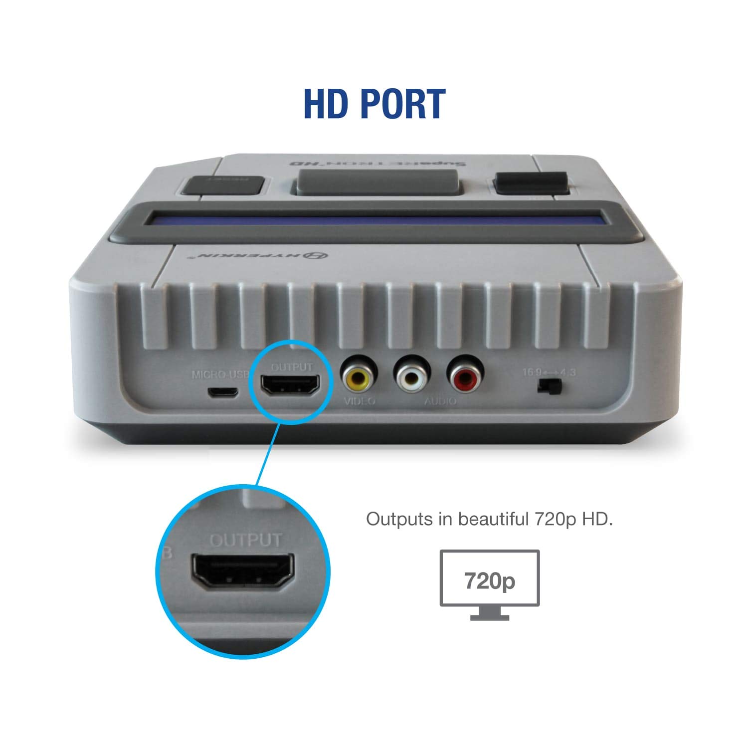 Hyperkin SupaRetroN HD Gaming Console for SNES/SFC with Controllers