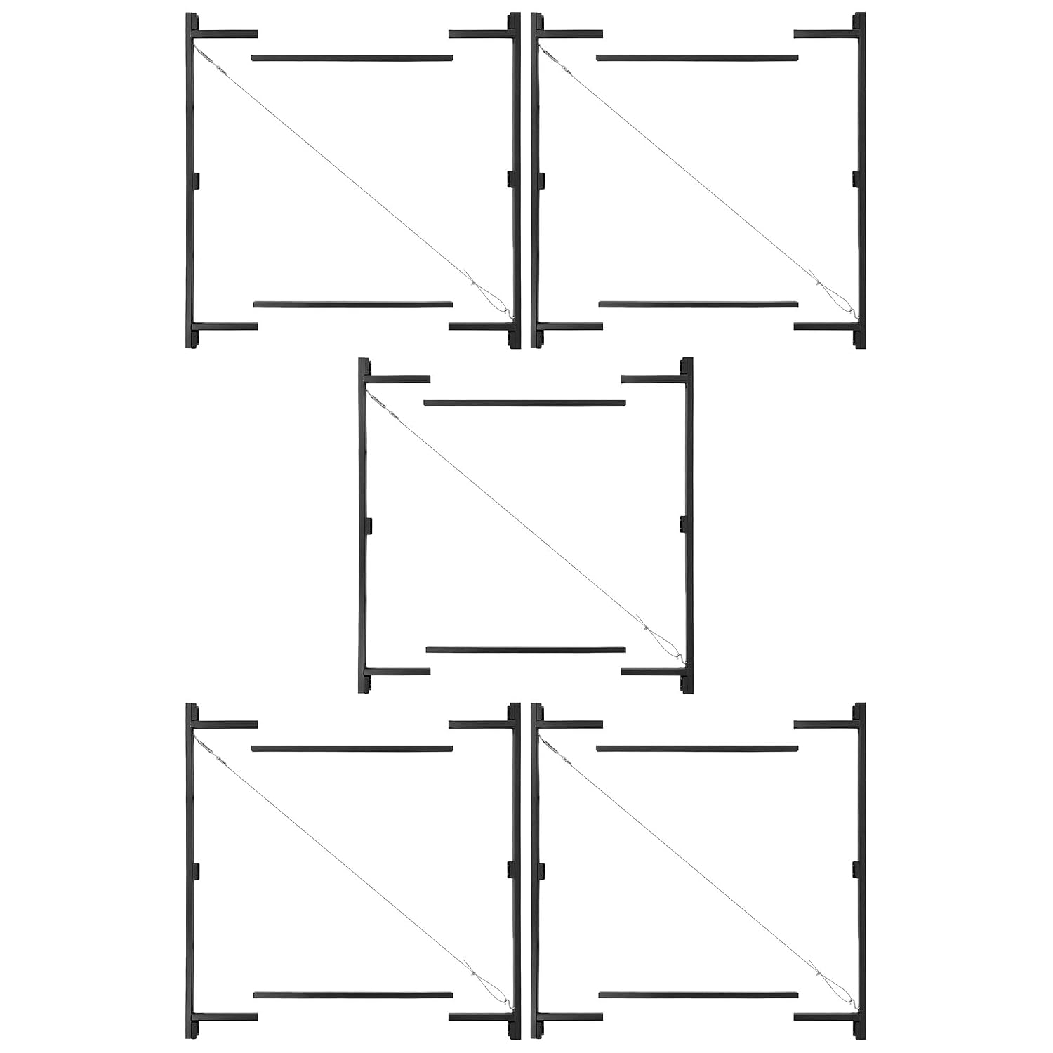 Adjust-A-Gate Steel Frame Gate Kit, 36"-60" Wide Opening Up To 7' High (5 Pack)