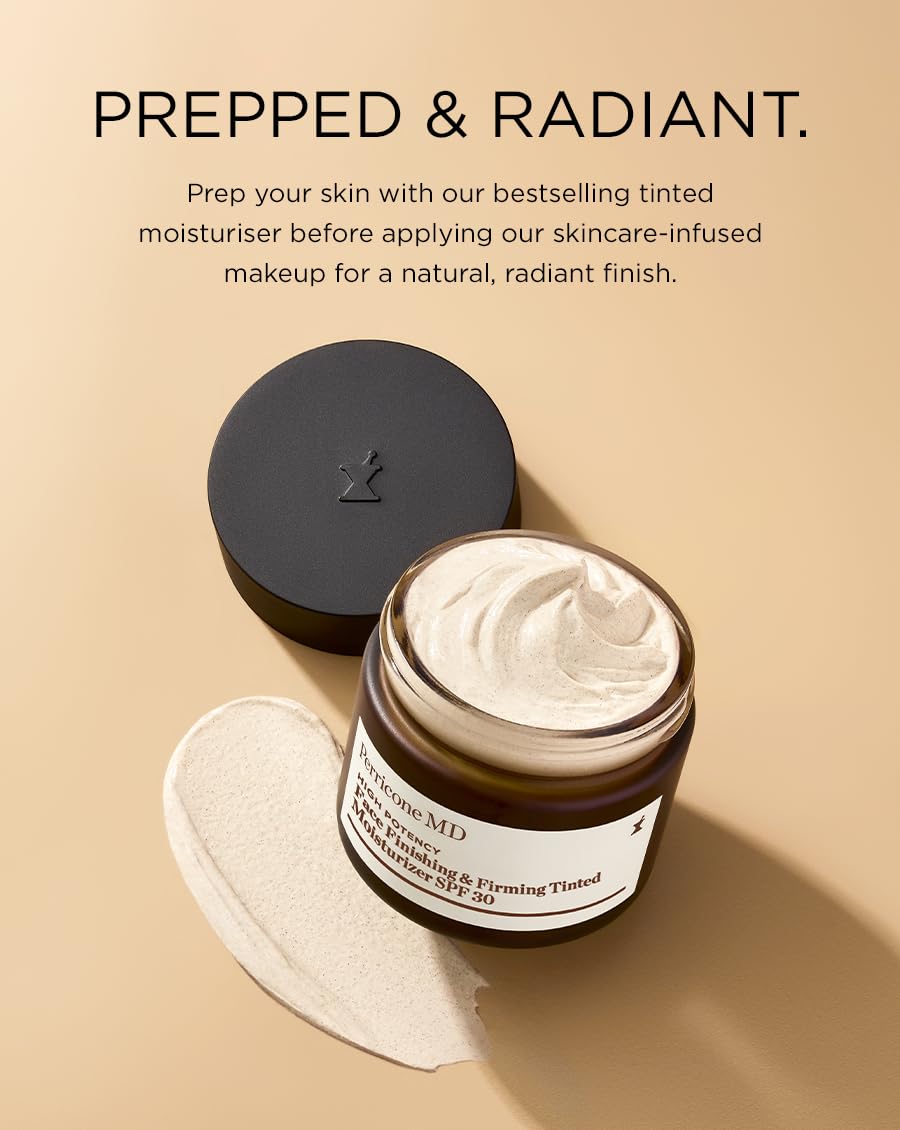 Perricone MD High Potency Classics Face Finishing & Firming Tinted Moisturizer for Face - Mineral Sunscreen with SPF 30 - Lightweight, Fast-Absorbing