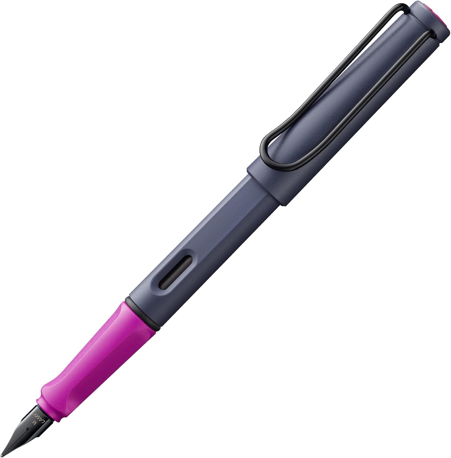 LAMY safari umbra - Fountain Pen with ergonomic grip & polished steel nib in size F - ideal for any Writing & Calligraphy - including LAMY T 10 blue cartridge - Right-Handed