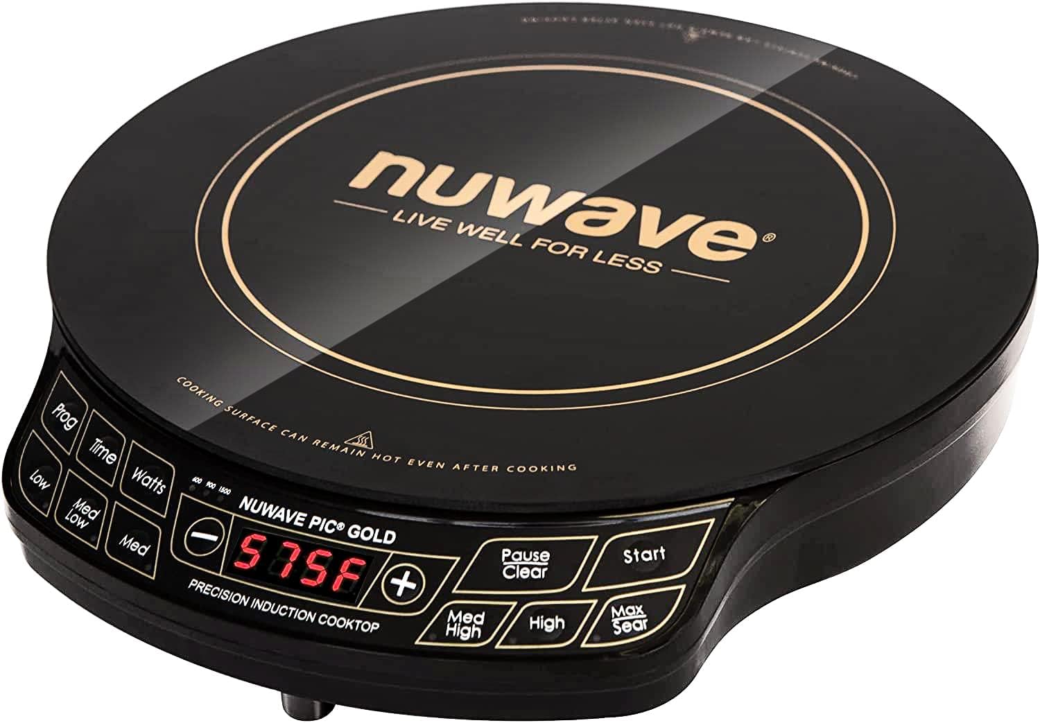 Nuwave Gold Precision Induction Cooktop, Powerful w/Large 8” Heating Coil