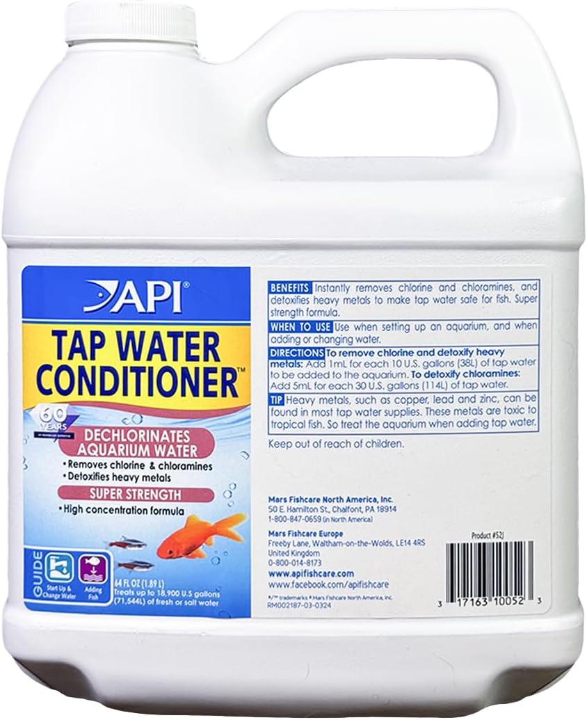 API TAP WATER CONDITIONER Aquarium Water Conditioner 16-Ounce Bottle
