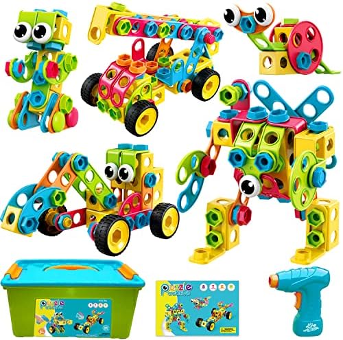 NXONE 195 PCS STEM Toys, Building Sets for Kids 3+