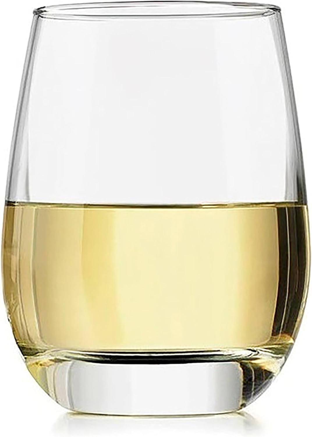 Libbey Classic Blue All-Purpose Stemless Wine Glasses Set 6, Timeless Wine Cups Set of 6, 15.25 Oz, Wine Glass Set for Dinners, Weeknights
