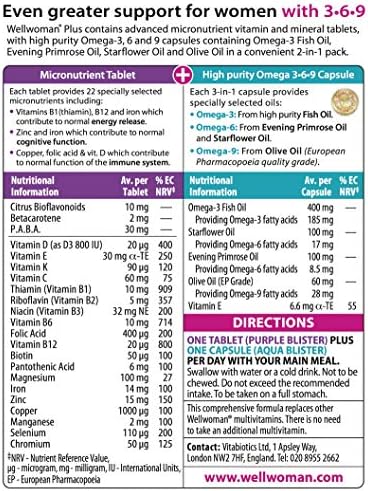 Vitabiotics Wellwoman Plus Tablets 56 Capsules