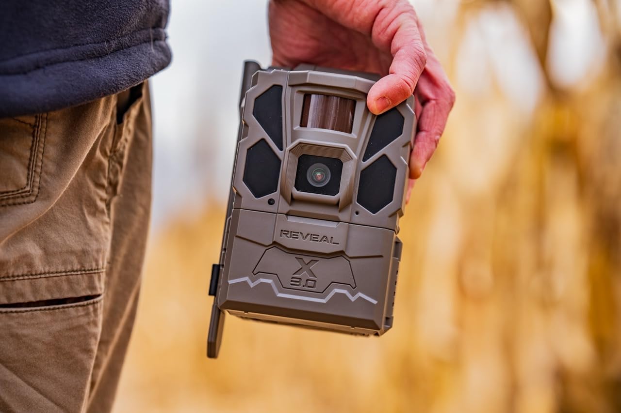 TACTACAM Reveal X 3.0 Cellular Trail Camera, Night Vision, Waterproof | 4K photo, 1080p video, auto-connect multi-carrier LTE, no SD card needed