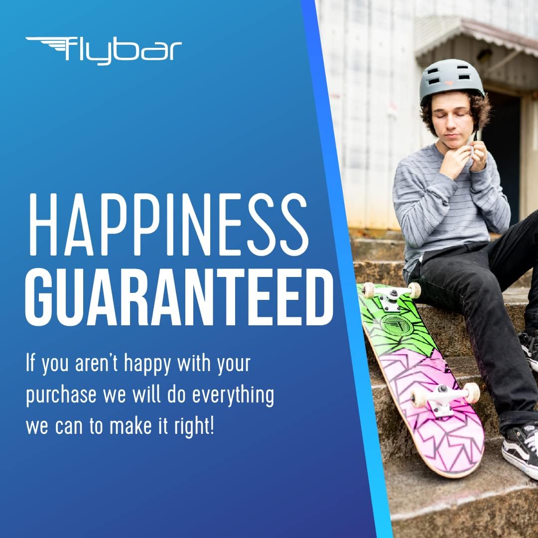 Flybar Bike Helmet- Multi Sport Dual Certified Adjustable Dial, Lightweight Skateboard Helmet, Roller Skating, Pogo, Electric Scooter, Snowboard, Boys and Girls Kids- Adults Helmets
