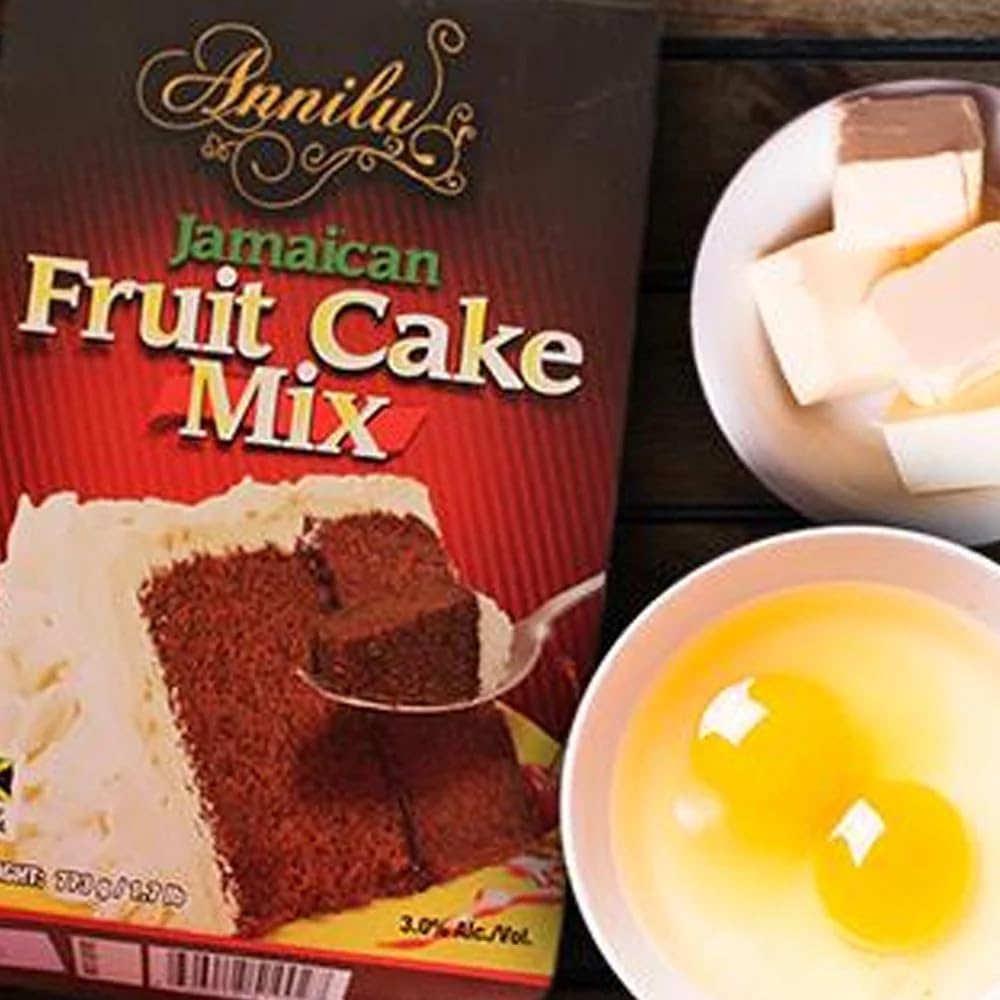 Jamaican Fruit Cake Mix - Annilu 1.7 Lb - Product of Jamaican