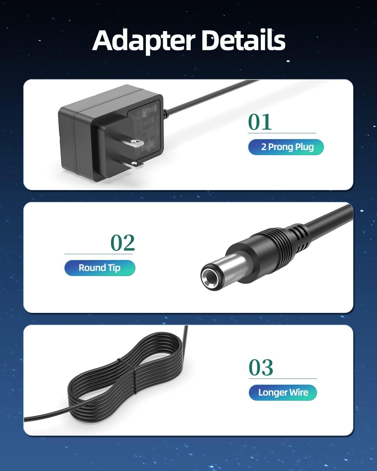 Superer 14V Charger Fit for Halo Bolt Air 58830, 55830, 57720, 44400