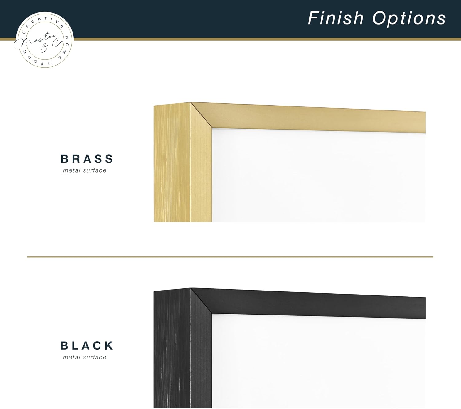 MCS Master & Co. Foundry Metal Picture Frame, 12x12 Matted to 8x8