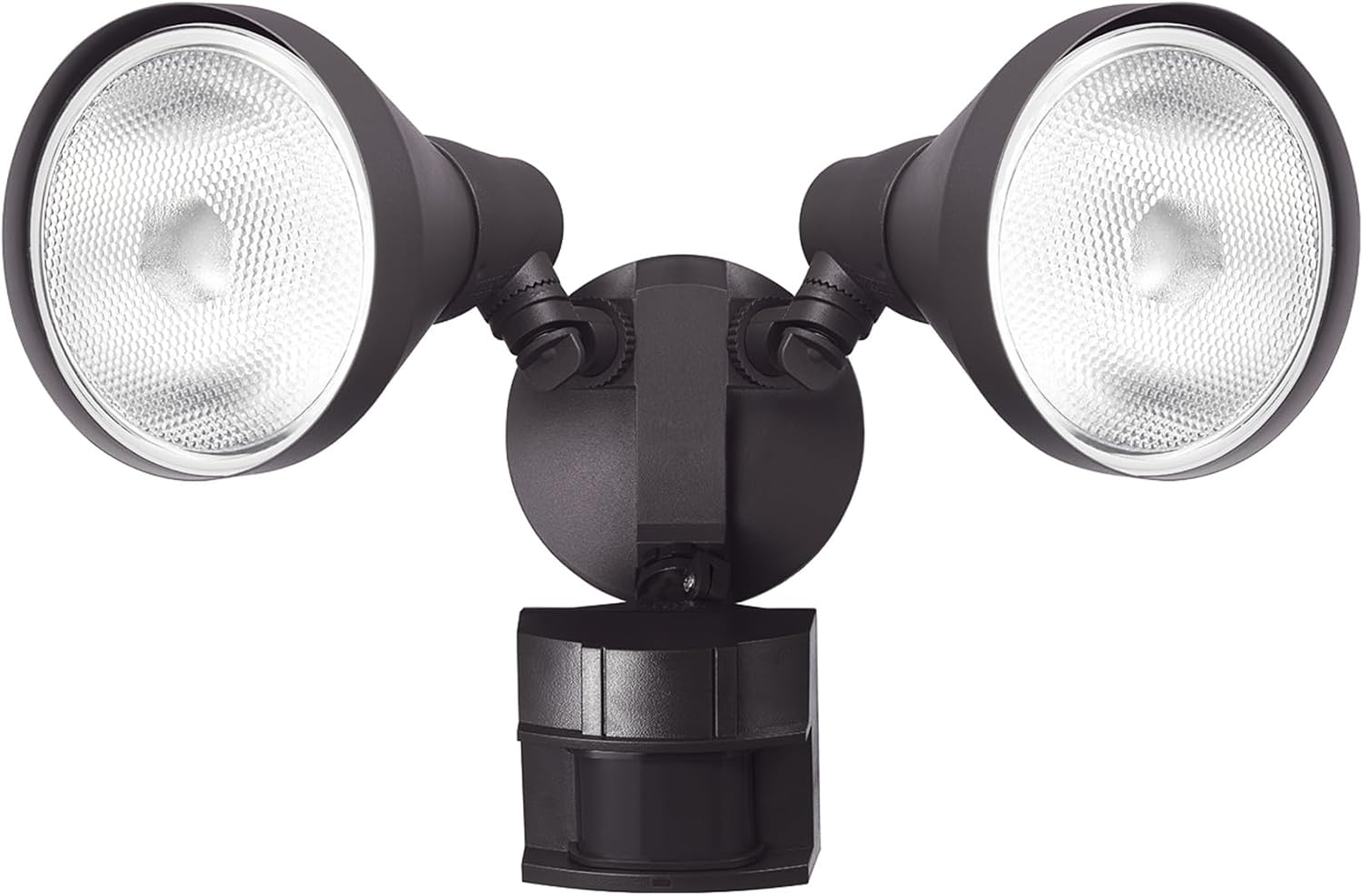 Globe Electric 17000272 180-Degree 240 W Twin Head Bronze Hardwired Motion Sensor Security Flood Light, Spotlight, Outdoor, Outside House Lights