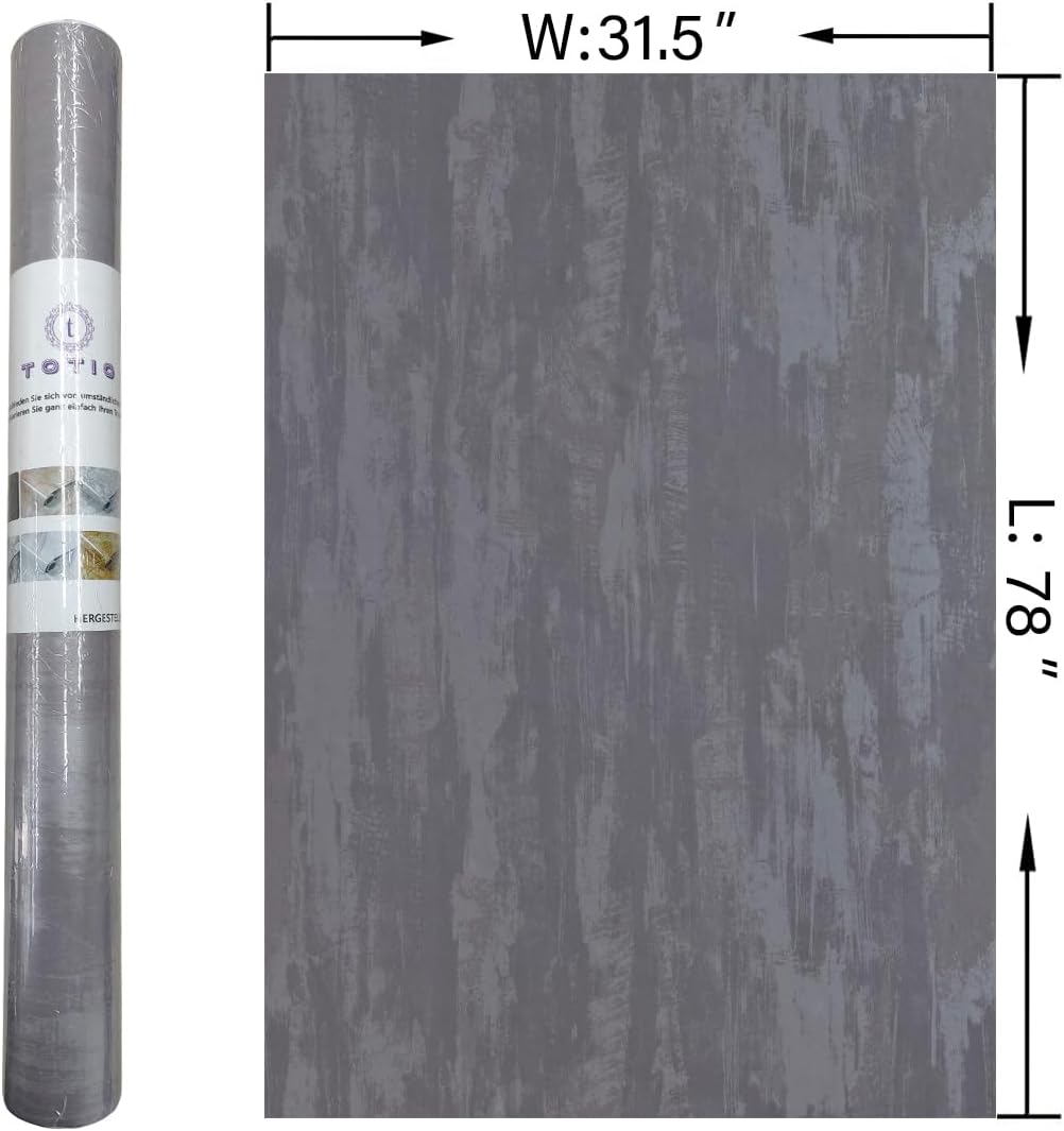 48x197inch Extra Wide Black White Marble Wallpaper Peel Stick Glossy Thick Waterproof Furniture Sticker Granite Look Contact Paper DIY Wall Sticker Self-adhesive Countertop Vinyl Wrap for Kitchen