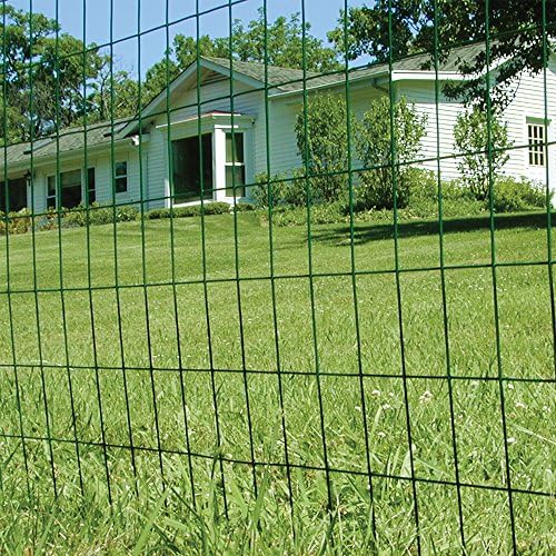 YARDGARD – 2 in. x 3 in. Mesh Welded Wire Fence – 24 in. x 50 ft. 16‑Gauge Green Vinyl Coated Galvanized Steel – for Animal Enclosures