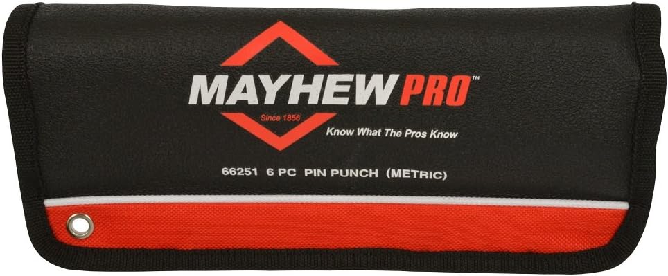 Mayhew 66253 11-Piece Hardened Steel Pin Punch 11 Piece Metric