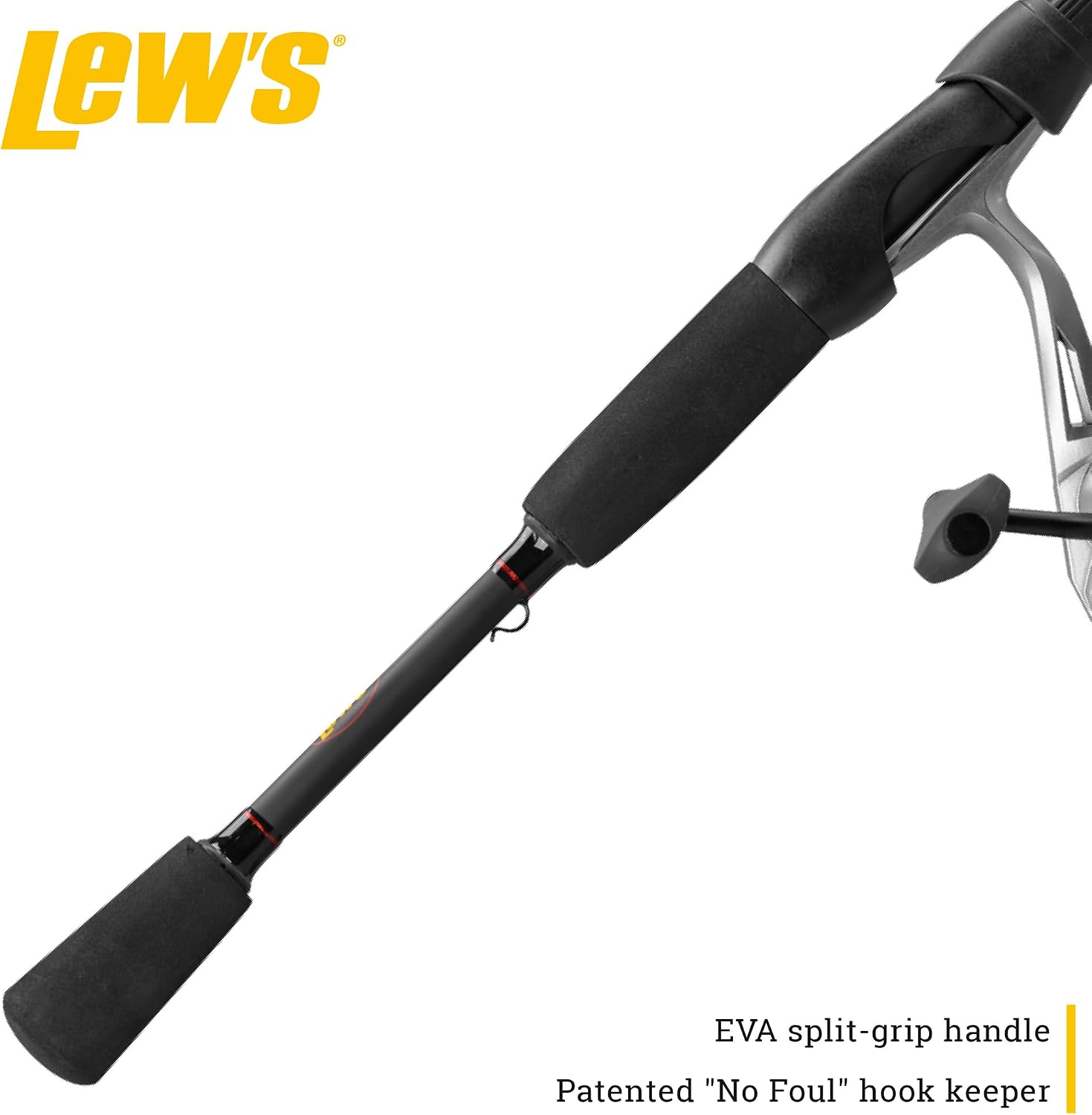 Lew's Laser SG Spinning Reel and Fishing Rod Combo, 6-ft, Size 200 Reel