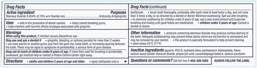 Parodontax Toothpaste for Bleeding Gums, Gingivitis Treatment and Cavity Prevention, Clean mint - 3.4 Ounces