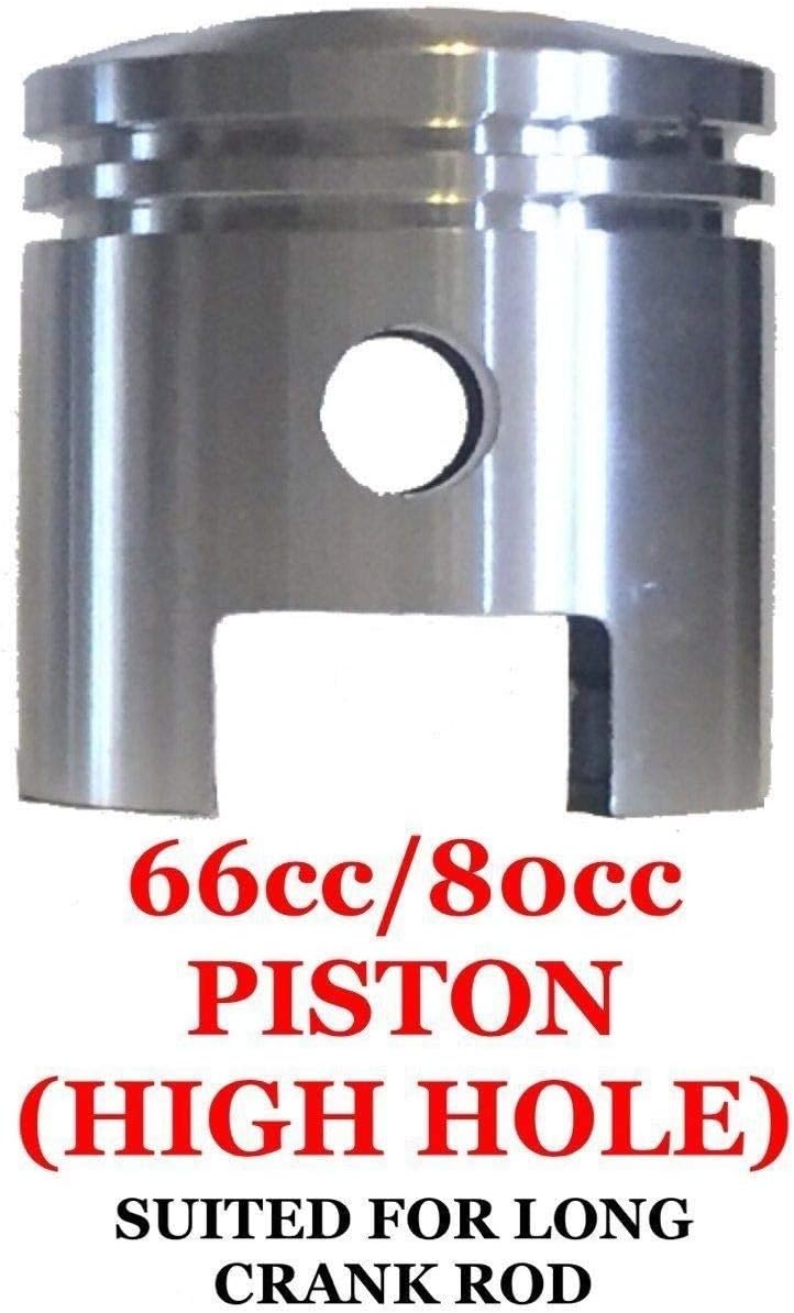 2 Stroke PK80 High Hole Piston Kit 47MM- for Longer Connecting Rod - 80cc/66cc Gas Motorized Bicycle