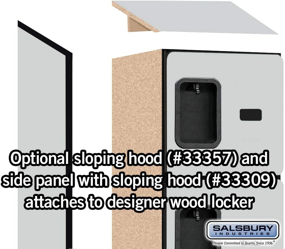 Salsbury Industries 36365MAH Six Tier Box Style Designer Wood Locker, 6' 3" x 15", Mahogany