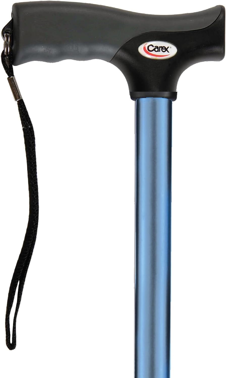 Carex Soft Grip Walking Cane with Strap, Anti-Slip Walking Cane for Easy Maneuvering, Walk Stick for Seniors & Adults with Added Support and Adjustable for Balance, Supports up to 250 lbs