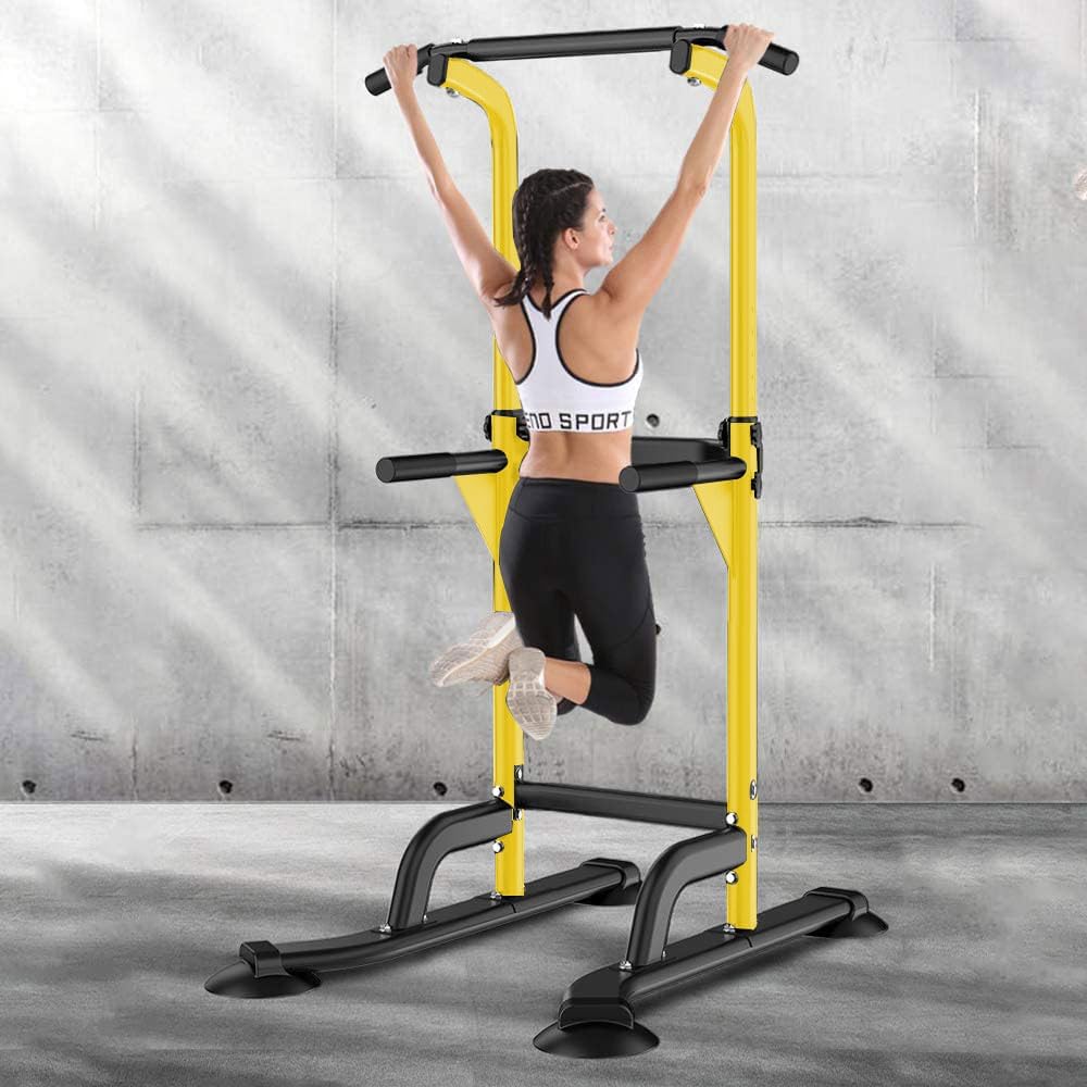 SogesHome Multi-Function Power Tower Pull Up Bar Dip Station for Home Gym