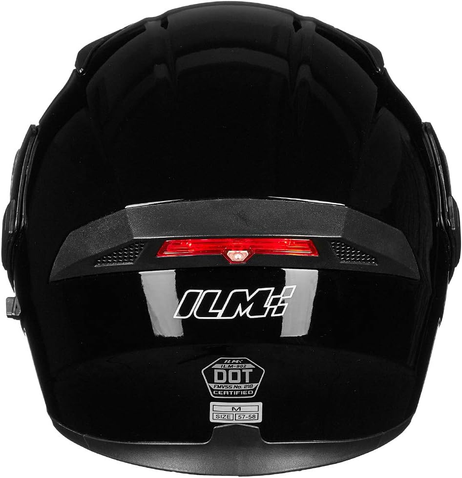 ILM Motorcycle Dual Visor Flip up Modular Full Face Helmet DOT Model 902/902L