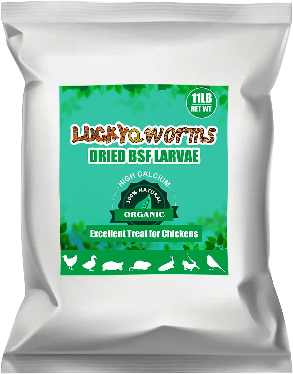 20lb Dried Mealworms for Chickens Duck High Protein Birds Treat