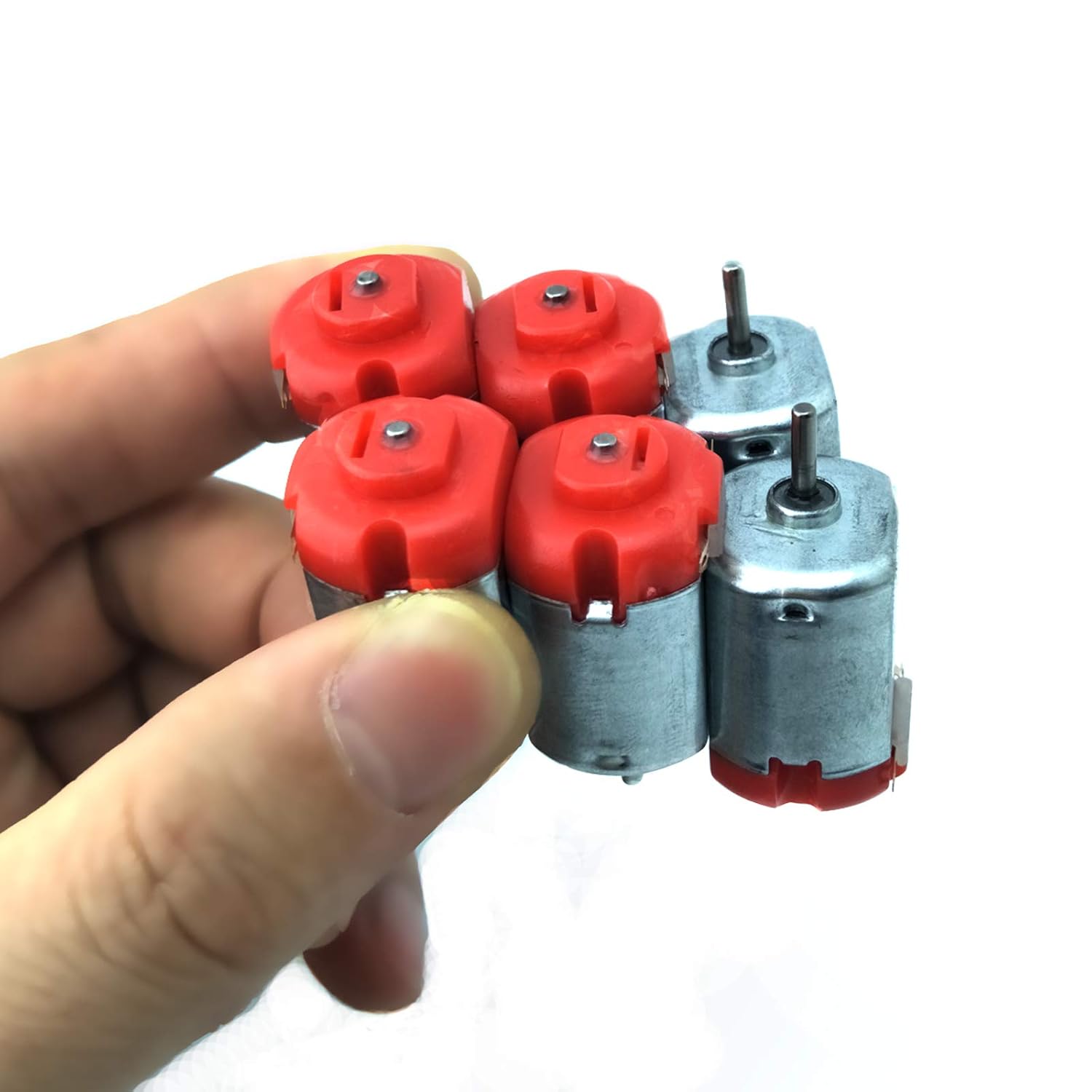18 Set DC Motors Kit, Mini Electric Hobby Motor 3V -12V 25000 RPM Strong Magnetic with Shaft Propeller, 2 x AA Battery Holder