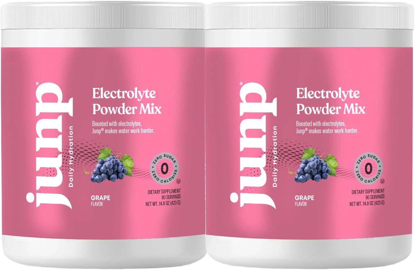 JUNP Electrolytes Powder No Sugar No Carbs – Lemonade Keto Electrolyte Drink Mix - Potassium & Salt Hydration Powder Electrolytes - Zero Calorie