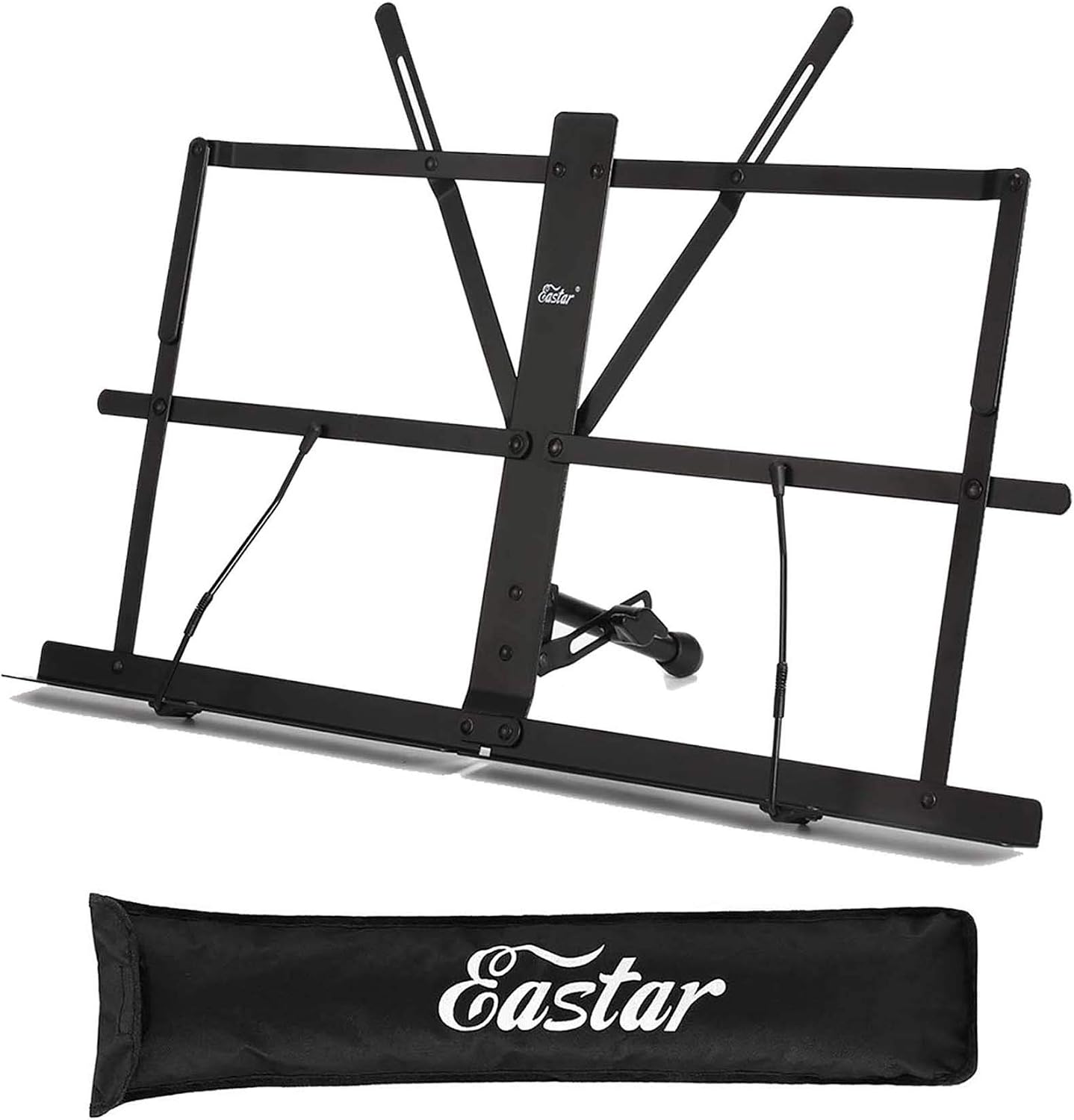 Eastar ESMF-3 Tabletop Music Stand for Sheet Music (Black)