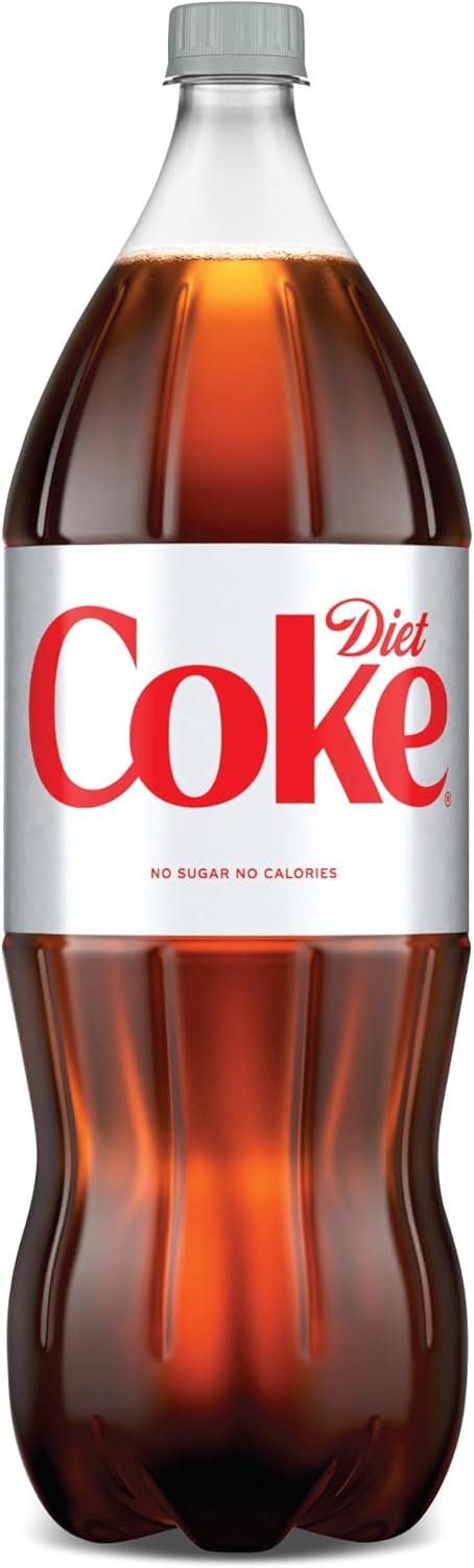 Diet Coke Soda Soft Drink Bottles, 12 fl oz, 8 Pack | No sugar, no calories, 46 mg caffeine per bottle