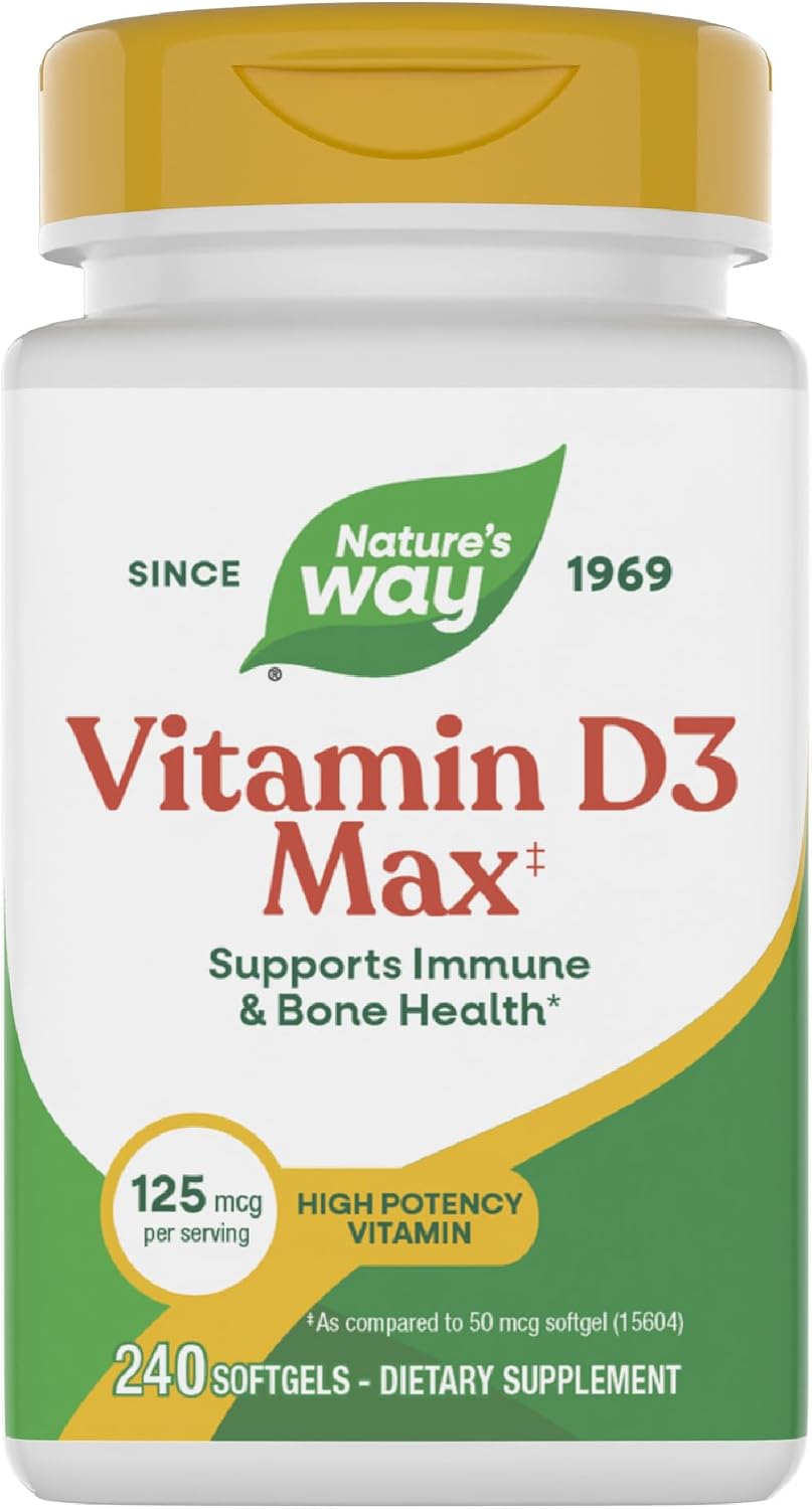 Natures Way Vitamin D3 5000 Iu, 240 CT