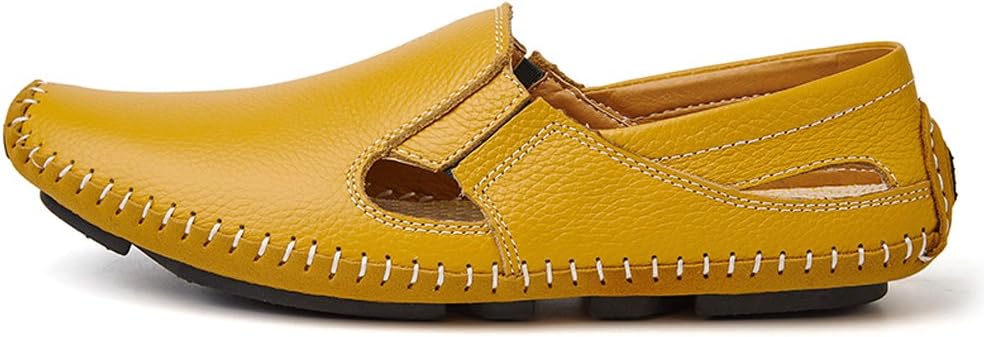 Men's Driving Shoes Leather Slipper Casual Slip on Loafers | Top Grain Leather Upper, Moccasin Toe, Slip-on, Traction Rubber Outsole, Mens Dress Shoes, Mens Casual Loafers