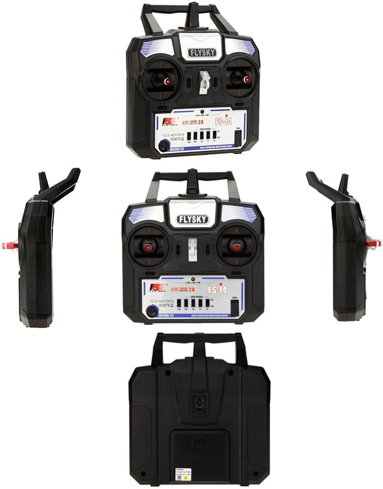 Flysky FS-i4 AFHDS 2A 2.4GHz 4CH Radio System Transmitter for RC Helicopter Glider with FS-A6 Receiver