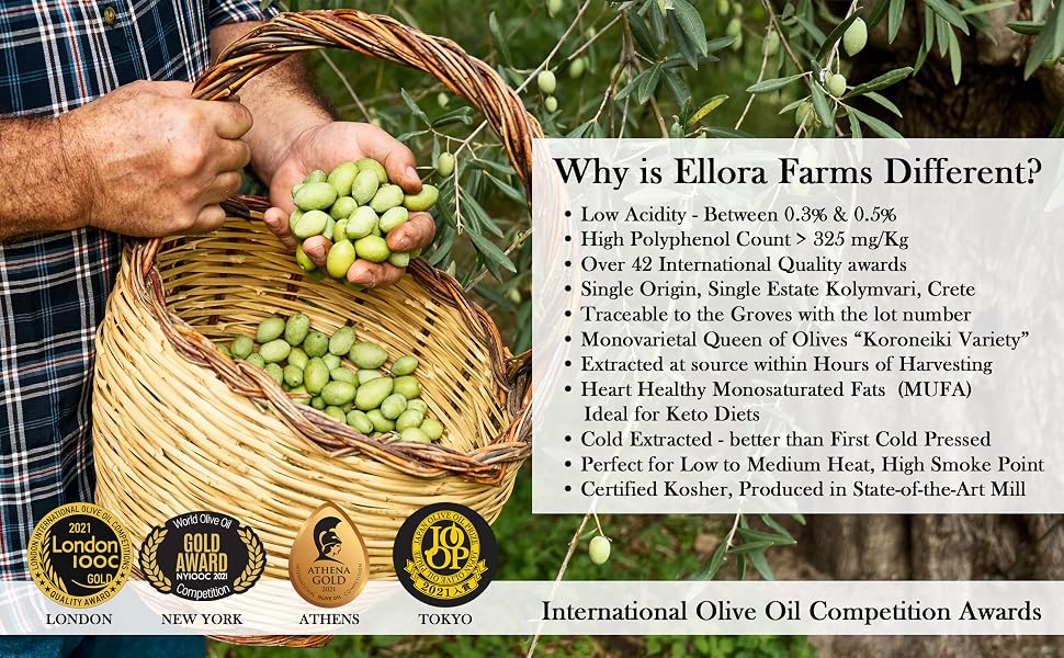 Why is Ellora Farms Extra Virgin Olive Oil different ?