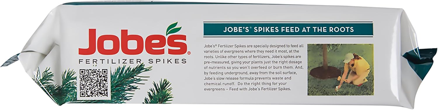 Jobe’s Slow Release Tree and Shrub Fertilizer Spikes, Easy Plant Care for Oak, Maple, Dogwood, Boxwood, and Many More Acid Loving Trees and Shrubs, 9 Count