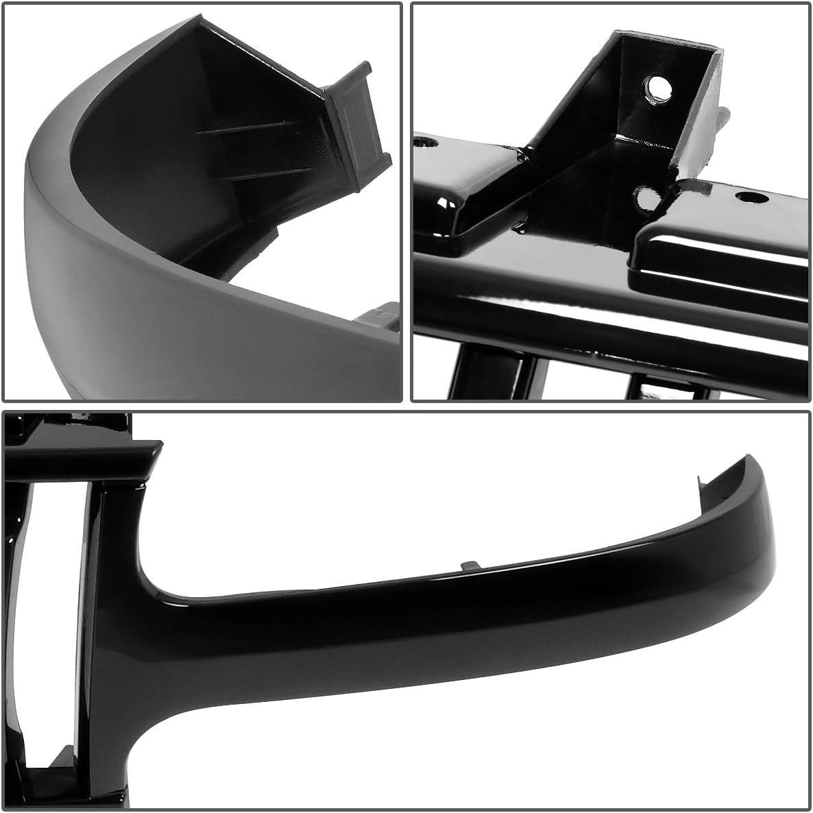 Auto Dynasty Front Bumper Grille Compatible with 1999-2002 Chevy Silverado / 2000-2006 Tahoe Suburban 1500 2500, Badgeless Vertical Style