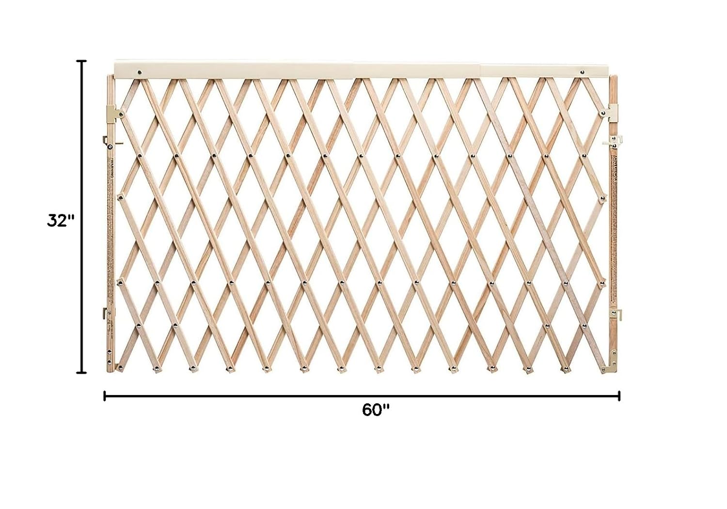 Evenflo Expansion Walk-Thru Room Divider Baby Gate (Natural Wood)