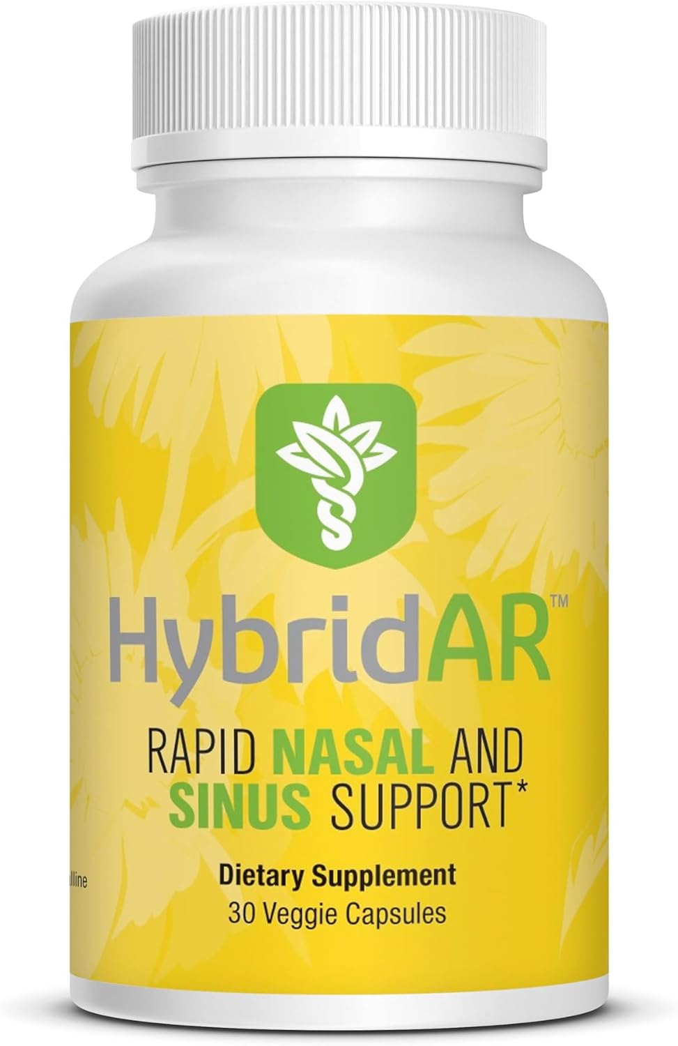 HybridAR Sinus & Nasal Support Herbal Supplement for Adults, 30 Veggie Caps | Daily immunity