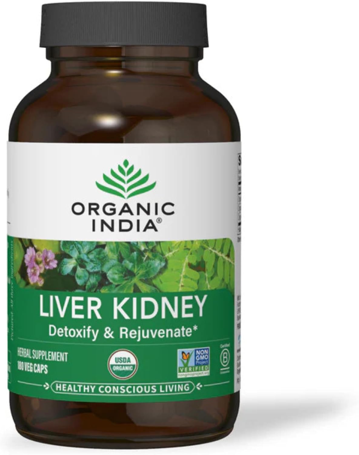 ORGANIC INDIA Liver and Kidney Cleanse Detox Repair - Herbal Supplement - Detoxify & Rejuvenate, Supports Healthy Liver & Kidney Function, Vegan, USDA Certified Organic, Non-GMO - 90 Capsules