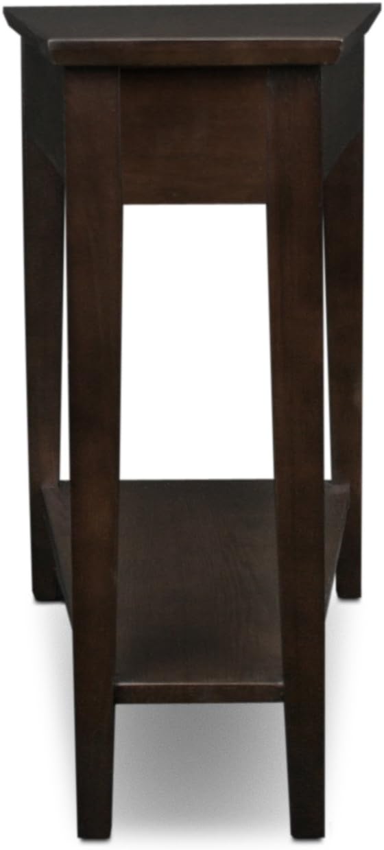 Leick Home Delton Wedge End Table, 17", Sienna