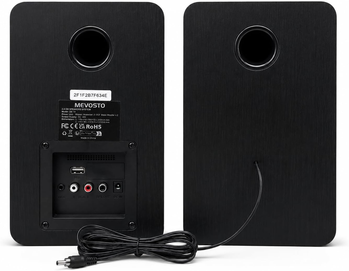 Active Bookshelf Speakers 36W RMS - BT 5.4 Wireless Speaker with 5 Inch Woofer, Silk Dome Tweeter PC Speakers - USB Digital Audio Studio Monitors Bass & Treble Adjust AUX Input for Record Player TV