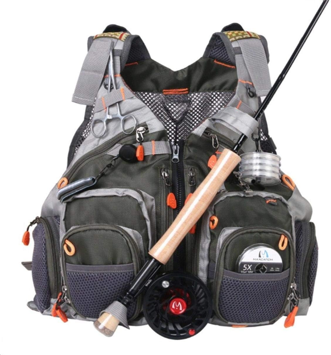 M MAXIMUMCATCH Maxcatch Fly Fishing Vest Pack for Men and Women Adjustable Outdoor Fishing (Vest/Sling Pack/Backpack)