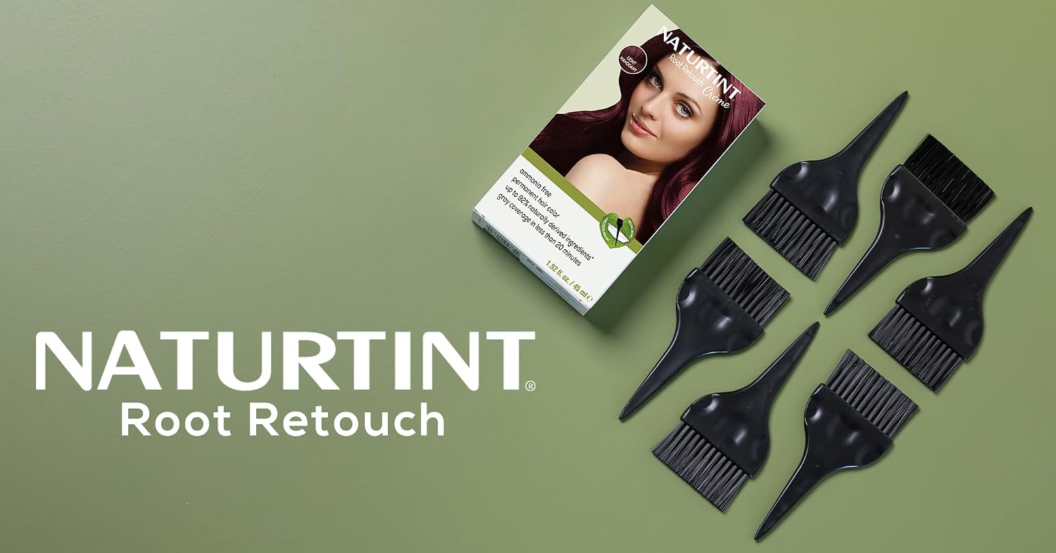 Naturtint Light Brown Root Retouch Crème Permanent Hair Color - Ammonia Free, Conceal Grays, No Artificial Scent, 1.52 Fl Oz